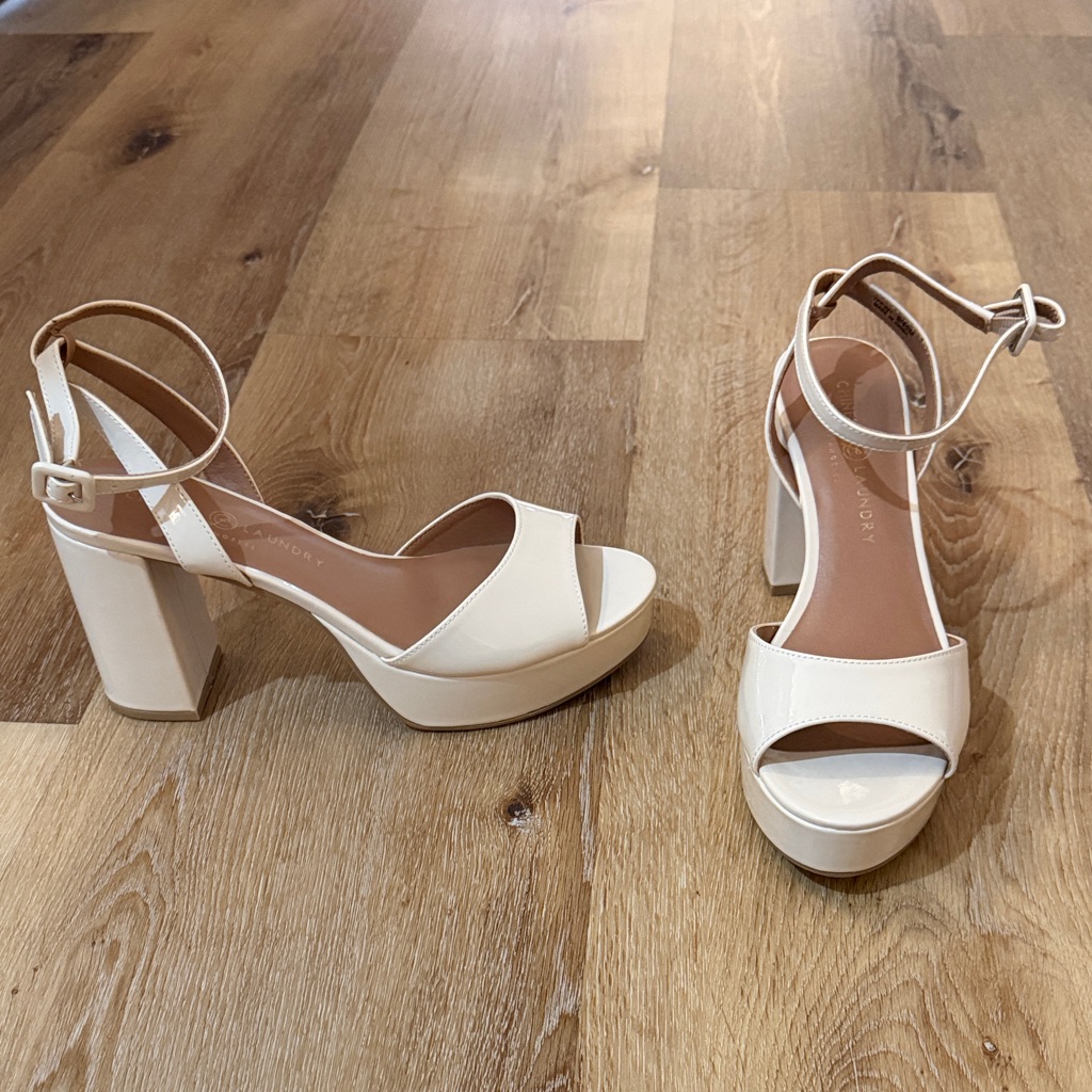 Brand New Chinese Laundry Beige Platform Heels